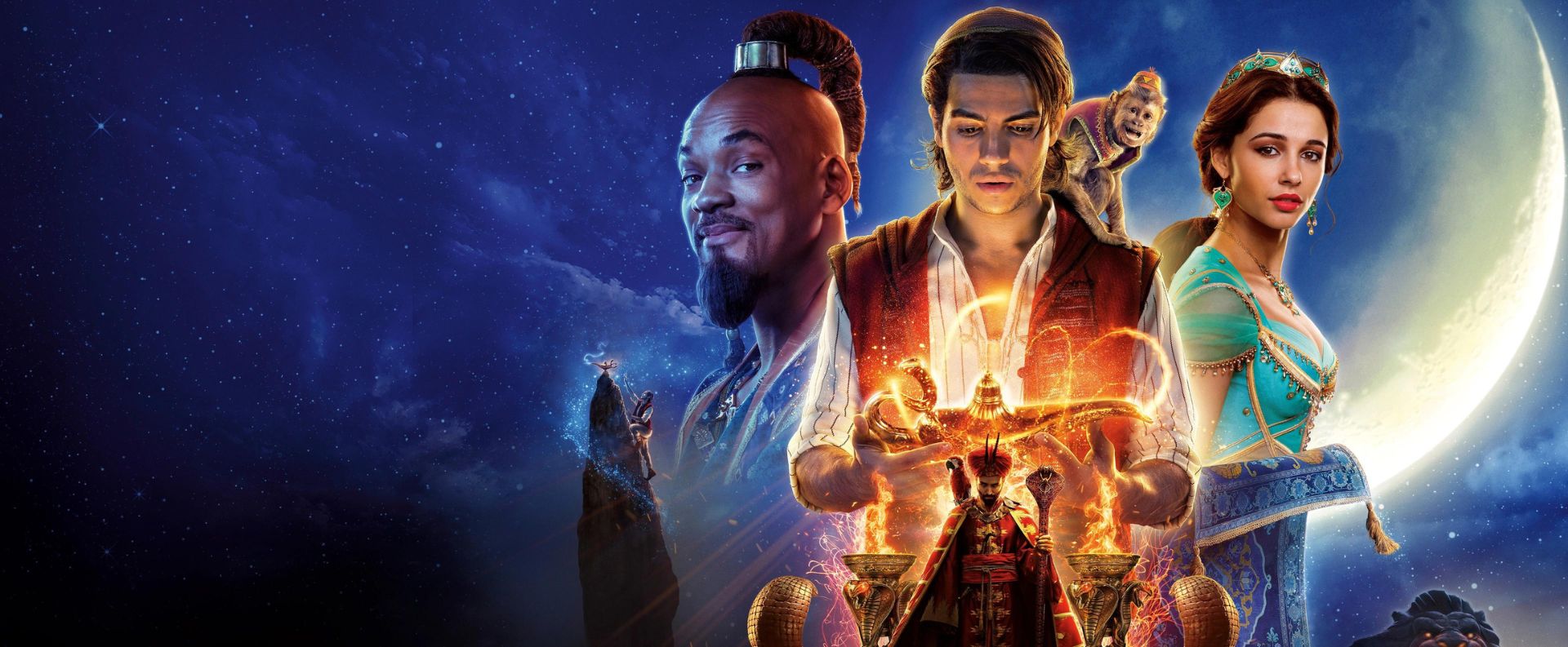 EZ Movie ดูหนังฟรี ไม่มีโฆษณา ภาพโลโก้ Aladdin (2019) อะลาดิน